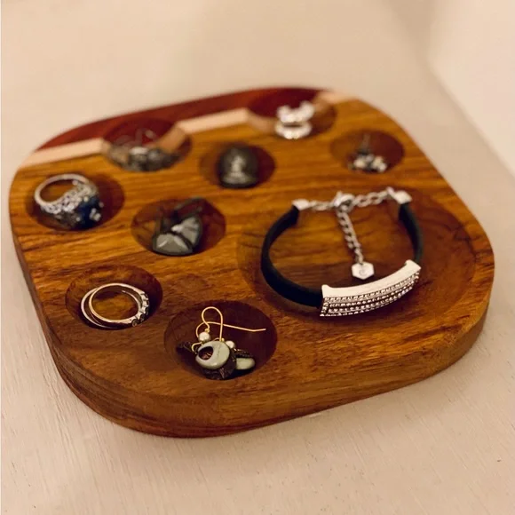 Handmade Wooden Jewelry Dishes Jewelry Organizers